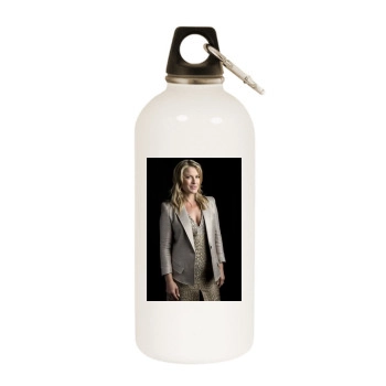 Ali Larter White Water Bottle With Carabiner