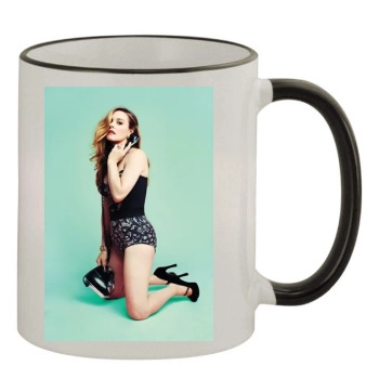 Alicia Silverstone 11oz Colored Rim & Handle Mug