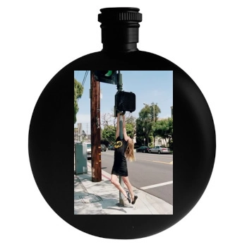 Amber Heard Round Flask