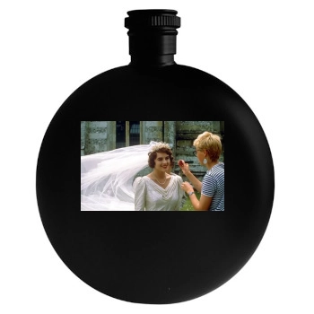 Elizabeth Hurley Round Flask