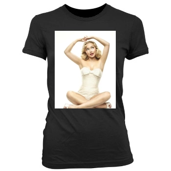 Hayden Panettiere Women's Junior Cut Crewneck T-Shirt