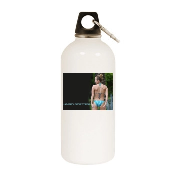 Hayden Panettiere White Water Bottle With Carabiner