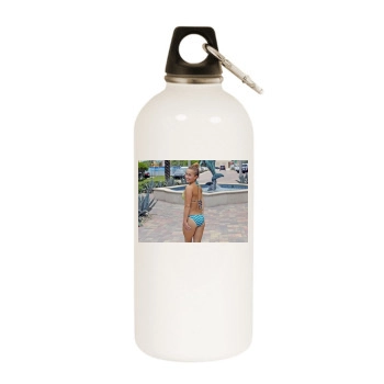 Hayden Panettiere White Water Bottle With Carabiner