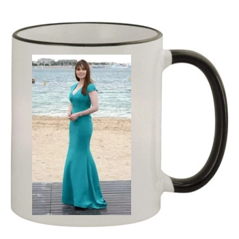 Hayley Atwell 11oz Colored Rim & Handle Mug