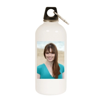 Hayley Atwell White Water Bottle With Carabiner