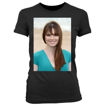 Hayley Atwell Women's Junior Cut Crewneck T-Shirt