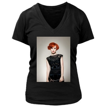 Hayley Williams Women's Deep V-Neck TShirt