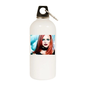 Heather Graham White Water Bottle With Carabiner