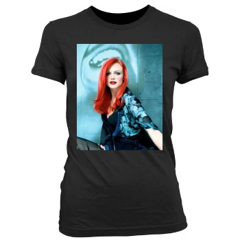 Heather Graham Women's Junior Cut Crewneck T-Shirt