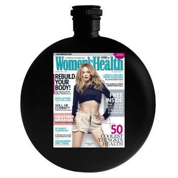 Heather Graham Round Flask