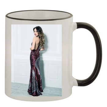 Olivia Wilde 11oz Colored Rim & Handle Mug