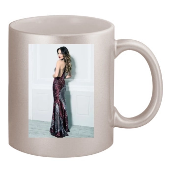 Olivia Wilde 11oz Metallic Silver Mug