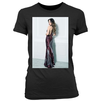 Olivia Wilde Women's Junior Cut Crewneck T-Shirt