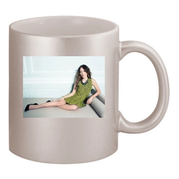 Olivia Wilde 11oz Metallic Silver Mug