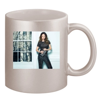 Olivia Wilde 11oz Metallic Silver Mug