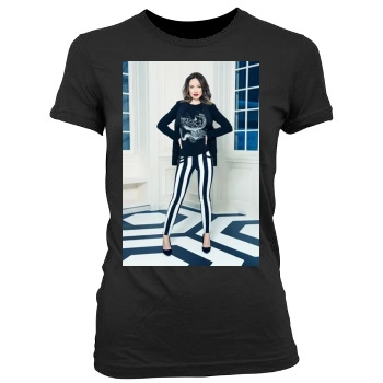 Olivia Wilde Women's Junior Cut Crewneck T-Shirt