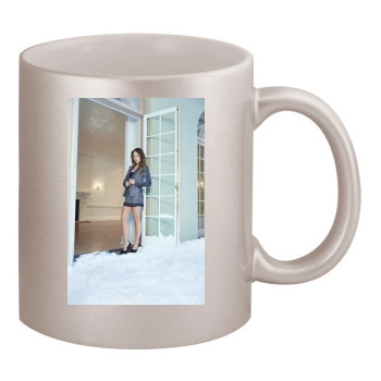 Olivia Wilde 11oz Metallic Silver Mug