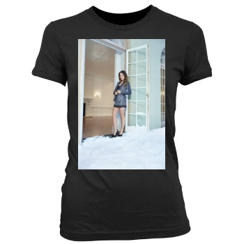 Olivia Wilde Women's Junior Cut Crewneck T-Shirt