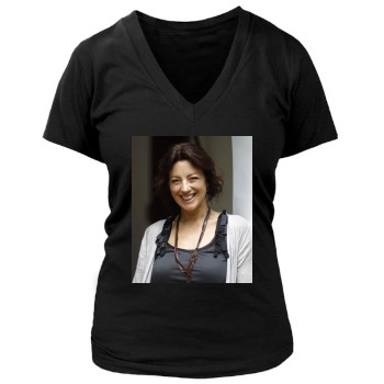 Sarah McLachlan Women's Deep V-Neck TShirt