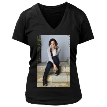 Sarah McLachlan Women's Deep V-Neck TShirt