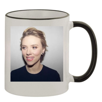 Scarlett Johansson 11oz Colored Rim & Handle Mug