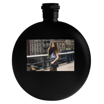 Selena Gomez Round Flask