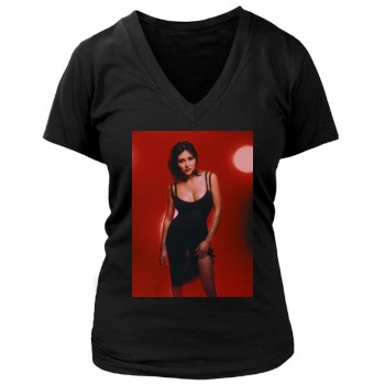 Shannen Doherty Women's Deep V-Neck TShirt