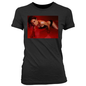 Shannen Doherty Women's Junior Cut Crewneck T-Shirt