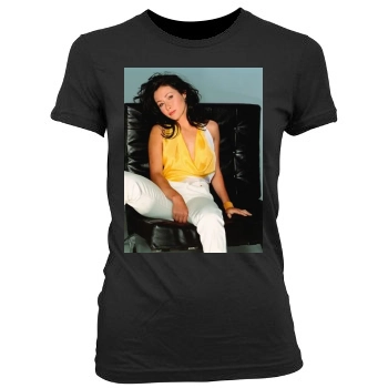 Shannen Doherty Women's Junior Cut Crewneck T-Shirt