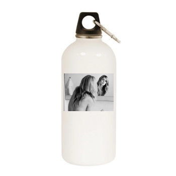 Sienna Miller White Water Bottle With Carabiner