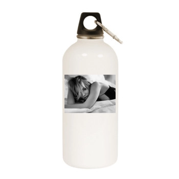 Sienna Miller White Water Bottle With Carabiner