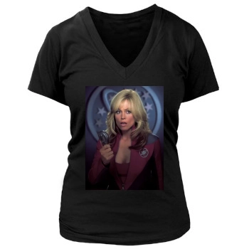 Sigourney Weaver Women's Deep V-Neck TShirt