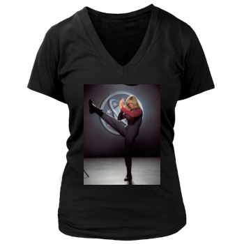 Sigourney Weaver Women's Deep V-Neck TShirt