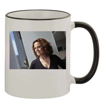 Sigourney Weaver 11oz Colored Rim & Handle Mug