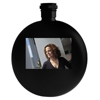 Sigourney Weaver Round Flask