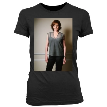 Sigourney Weaver Women's Junior Cut Crewneck T-Shirt