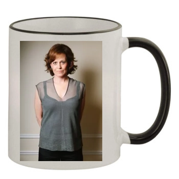 Sigourney Weaver 11oz Colored Rim & Handle Mug