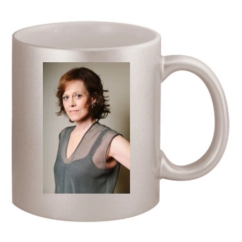 Sigourney Weaver 11oz Metallic Silver Mug