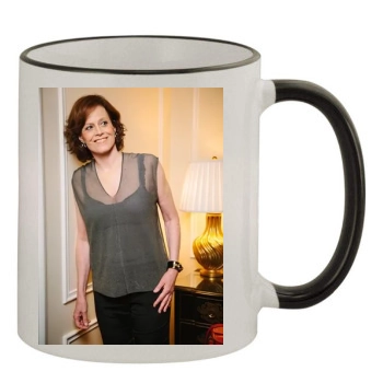 Sigourney Weaver 11oz Colored Rim & Handle Mug