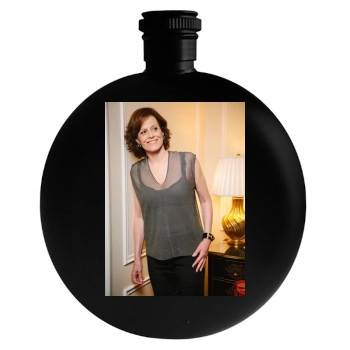 Sigourney Weaver Round Flask