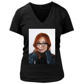 Tori Amos Women's Deep V-Neck TShirt