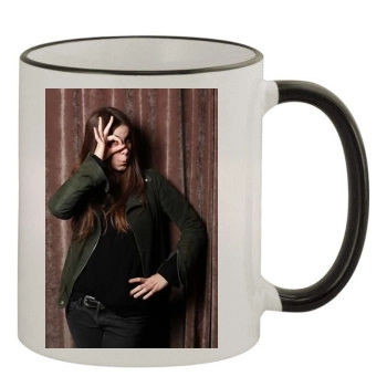 Haim 11oz Colored Rim & Handle Mug