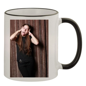 Haim 11oz Colored Rim & Handle Mug