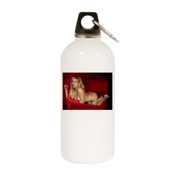 Abi Titmuss White Water Bottle With Carabiner