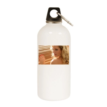 Abi Titmuss White Water Bottle With Carabiner