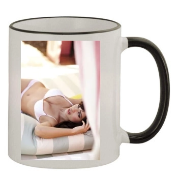 Alessandra Ambrosio 11oz Colored Rim & Handle Mug