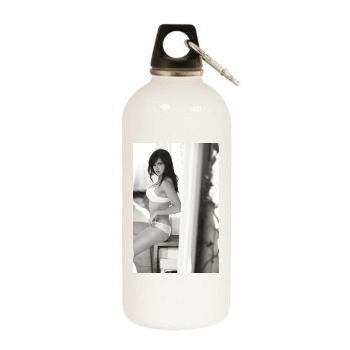 Alessandra Ambrosio White Water Bottle With Carabiner