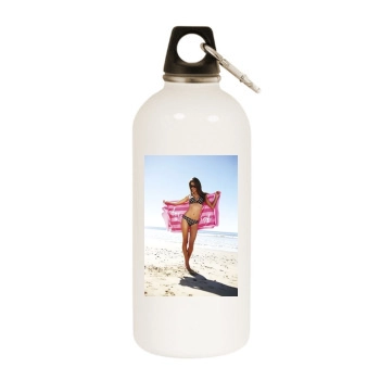 Alessandra Ambrosio White Water Bottle With Carabiner