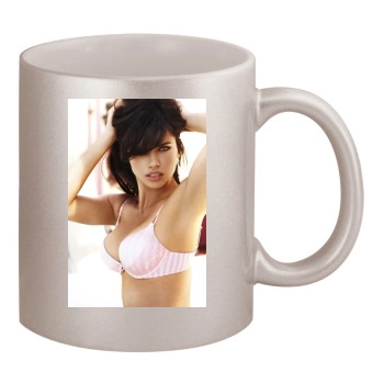 Alessandra Ambrosio 11oz Metallic Silver Mug