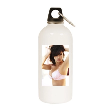 Alessandra Ambrosio White Water Bottle With Carabiner